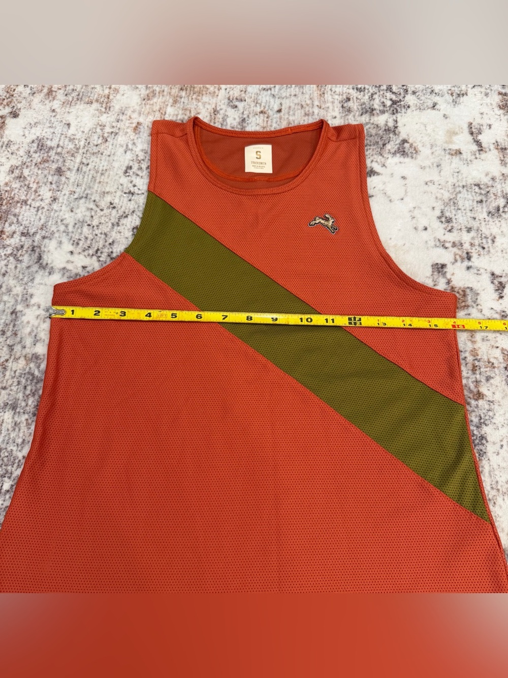 Tracksmith, Running Tank Top and Shorts Set, Orange | Women’s Small - Picture 7 of 13